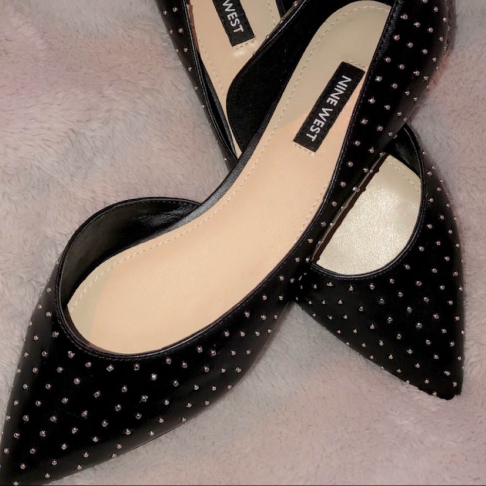 BRAND NEW NINE WEST STUDED FLATS 🥿😍❤️